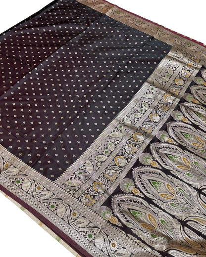 Royal Maroon Banarasi Silk Saree