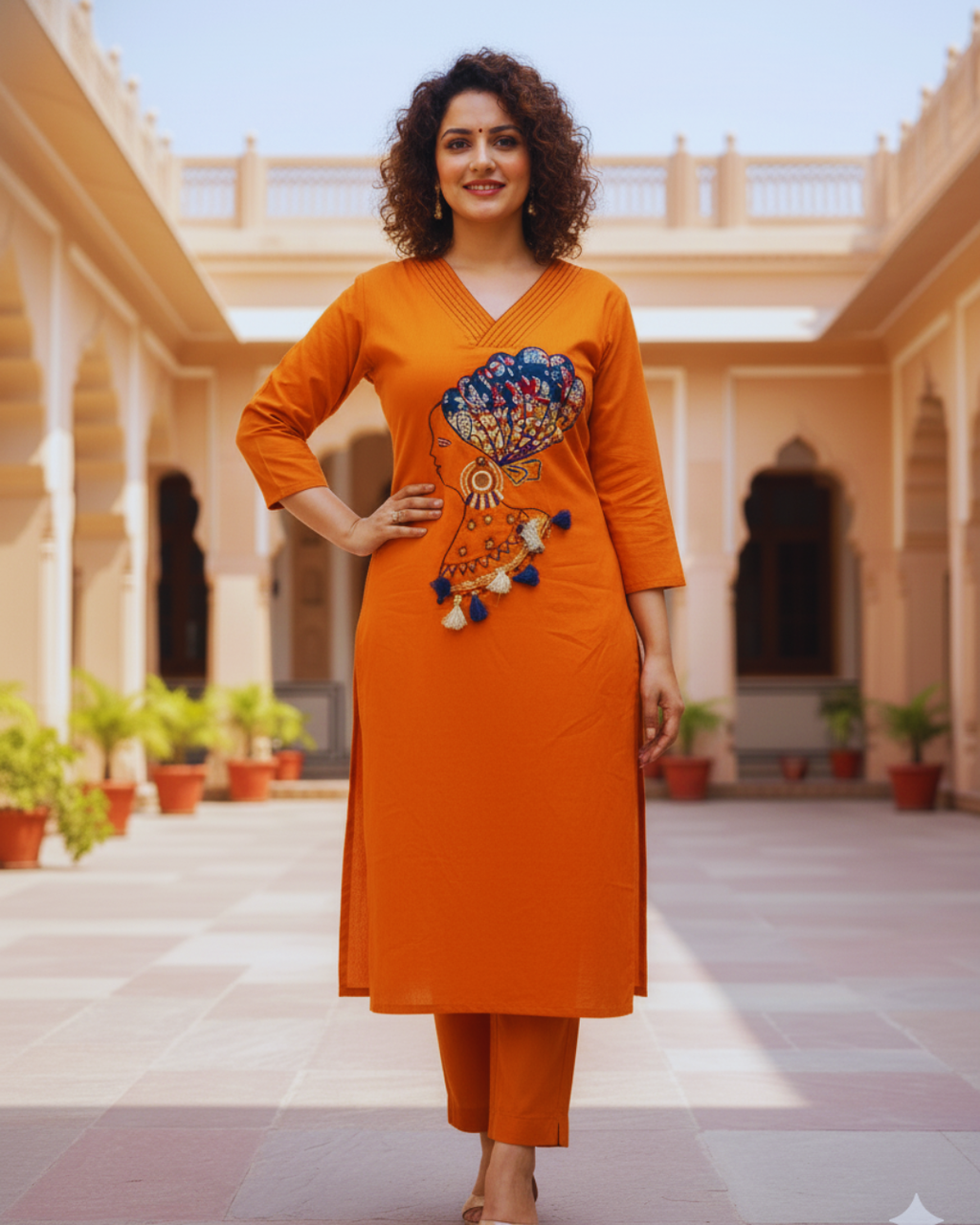 Co-Ord Set for Women (Orange)