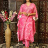Mirror work embroidery kaftan set for women