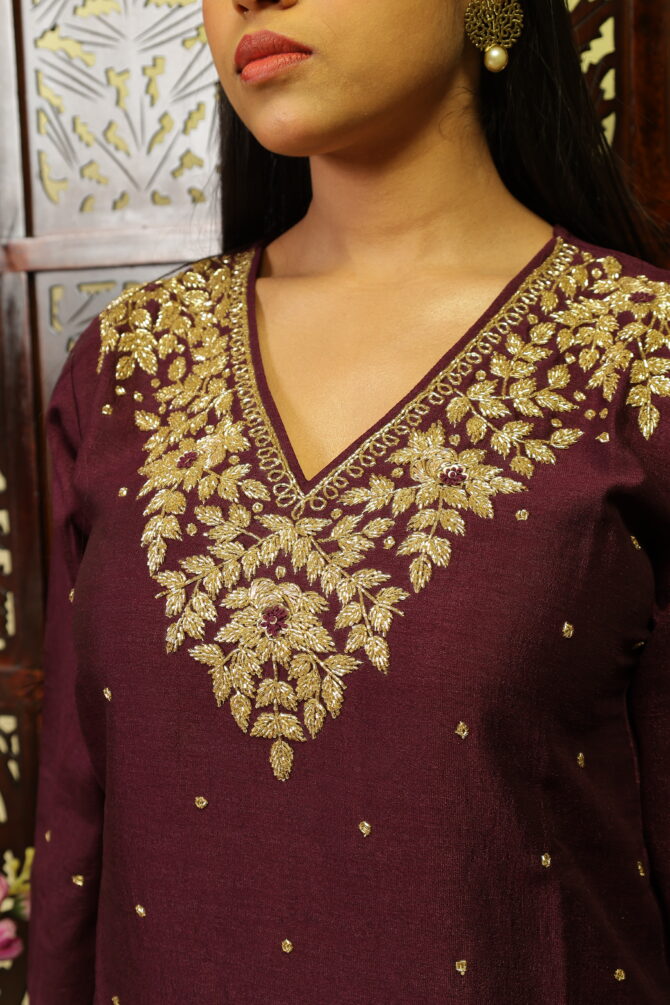 Feel  Feather Partywear Kurta Sets For Women - Image 4