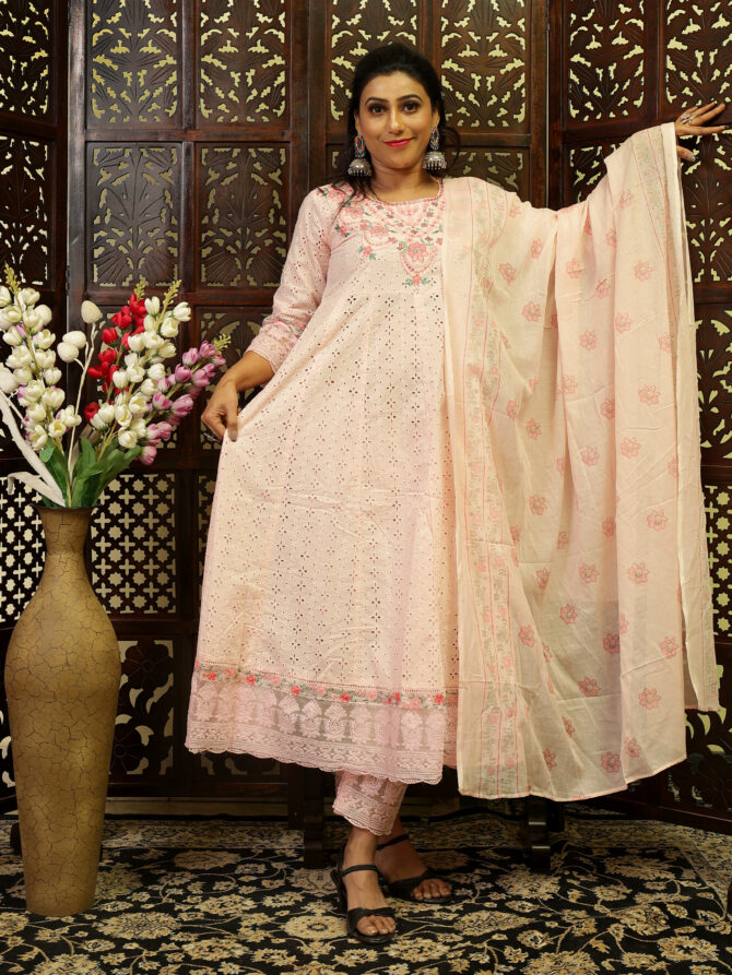 Feel Feather Chikankari Kurta Sets For Women - Image 2