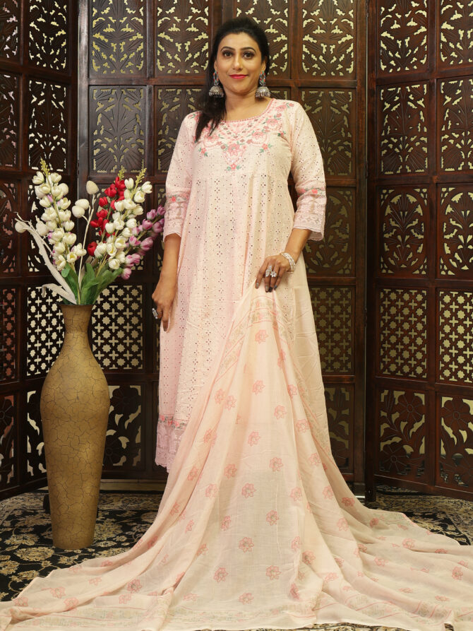 Feel Feather Chikankari Kurta Sets For Women