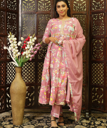 Feel Feather Anarkali Kurta Set For Women