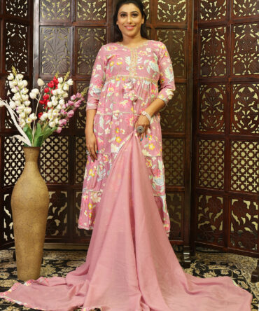 Feel Feather Anarkali Kurta Set For Women