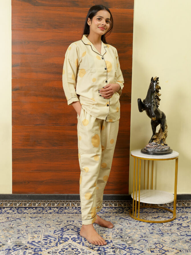 Feel Feather Cotton Night Suit for Women - Image 3