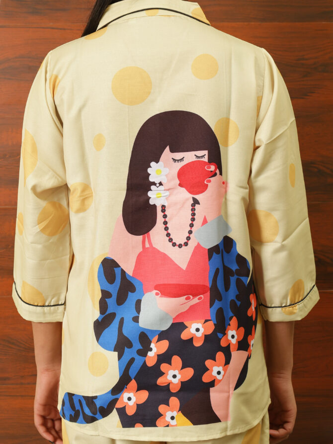 Feel Feather Cotton Night Suit for Women - Image 5