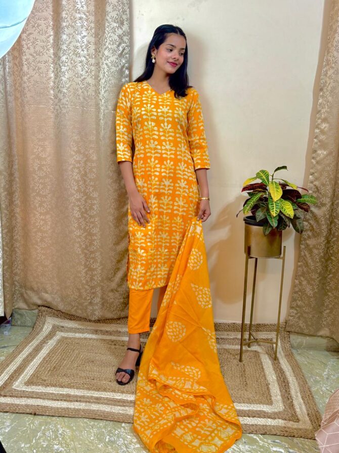Yellow Kurta Set For Women