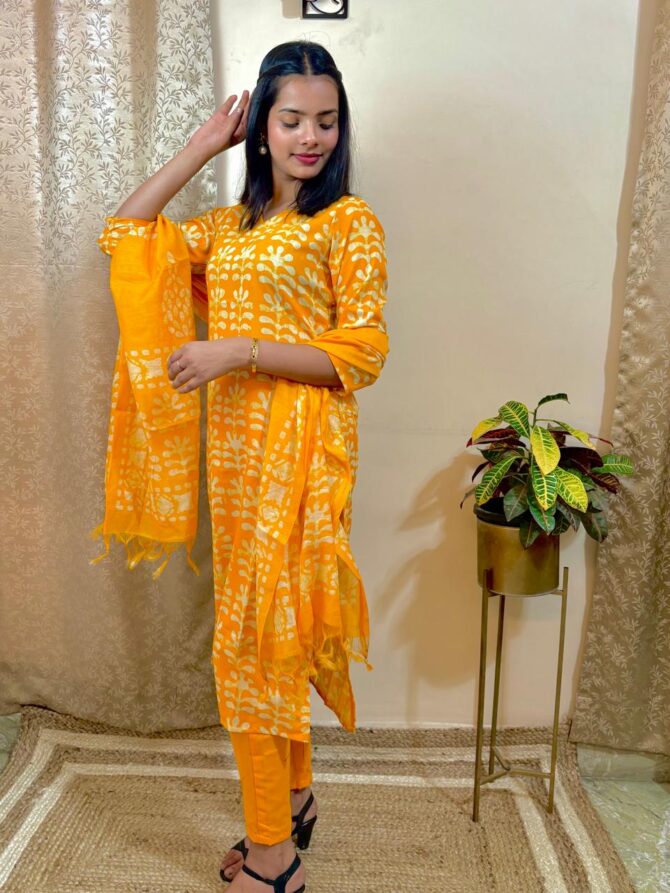 Yellow Kurta Set For Women