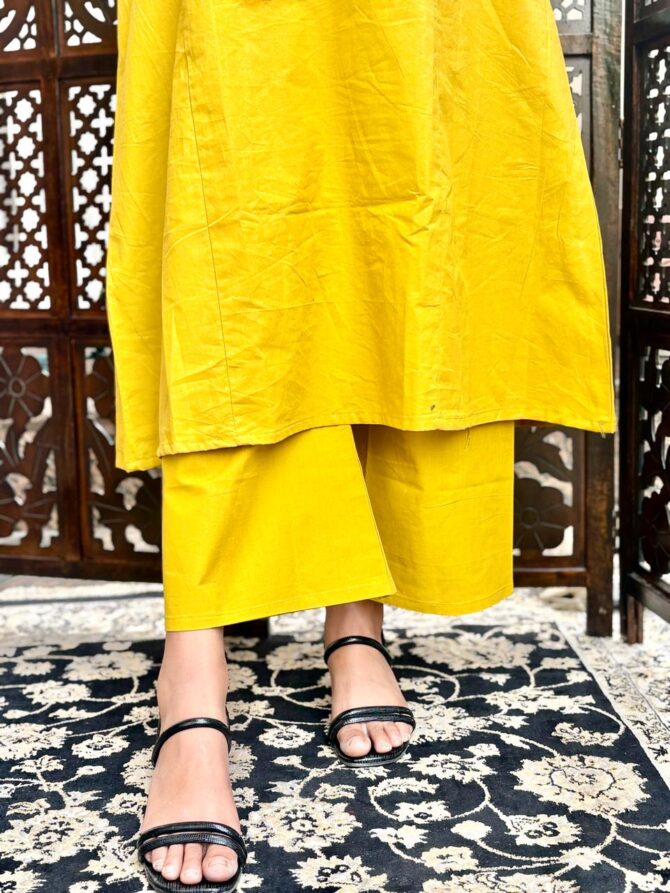 Yellow Co-Ord Set For Women - Image 4