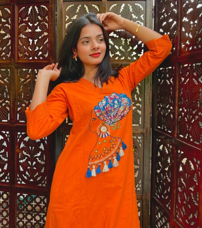 orange co-ord set for women