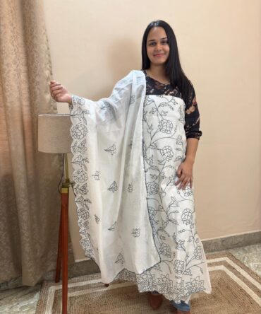 Feel Feather Maheshwari Silk Full Embroidered Suit