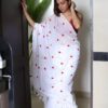 Feel Feather Pure Mul Cotton Heart Embroidred White Saree