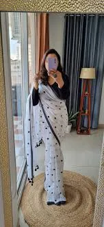 Feel Feather Pure Mul Cotton Saree